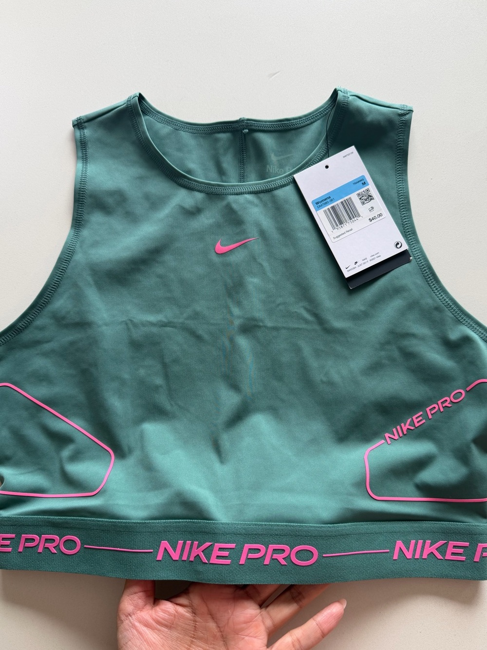 Nike Pro High-Neck Crop Sports Bra Women’s Size M